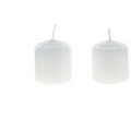 8 Hours Hand Pour Unscented Votive Candle - White